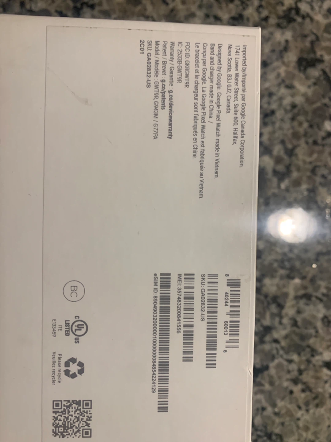 Google Pixel Watch LTE Smartwatch White Band - photo 2