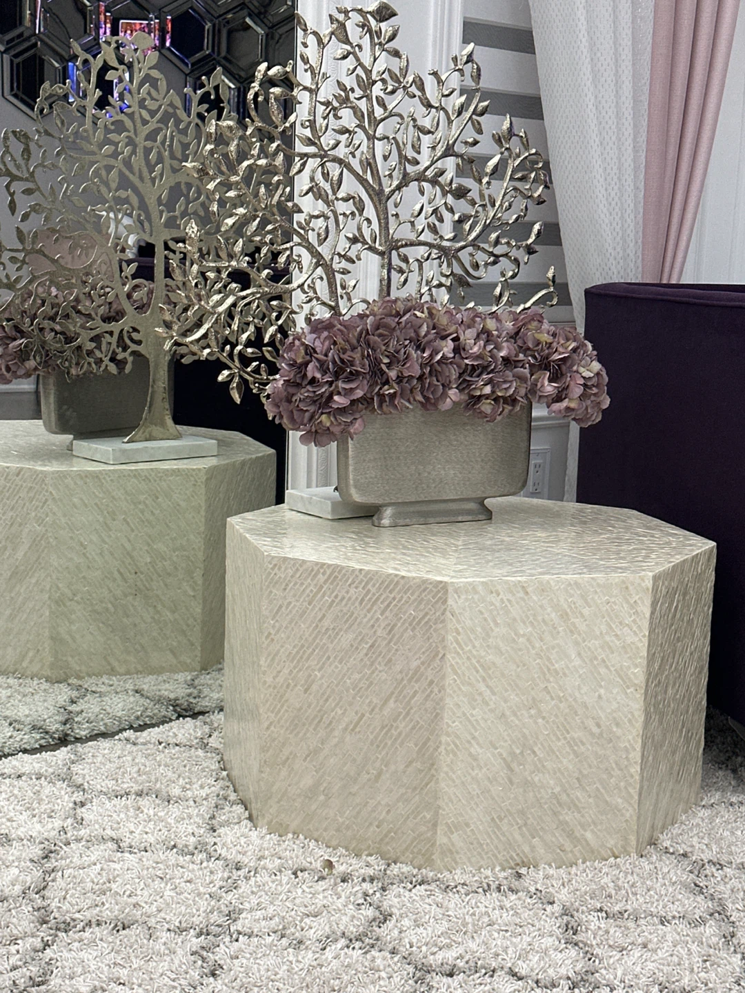 Hexagonal Side Table