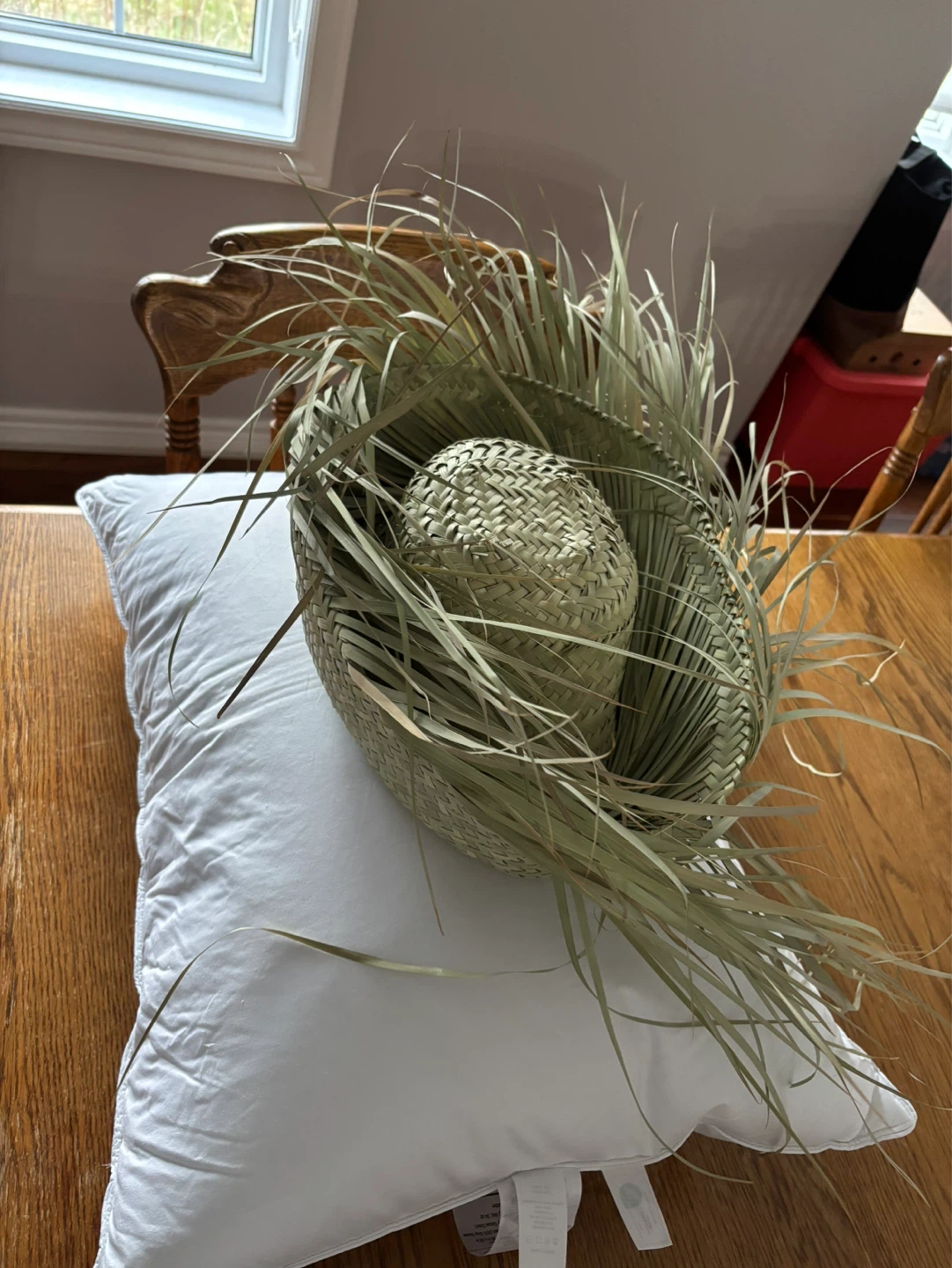 Woven Palm Leaf Hat