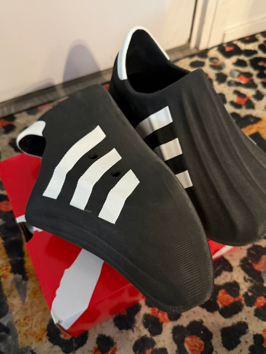 Adidas Adilette 22 Slides Black White - photo 2