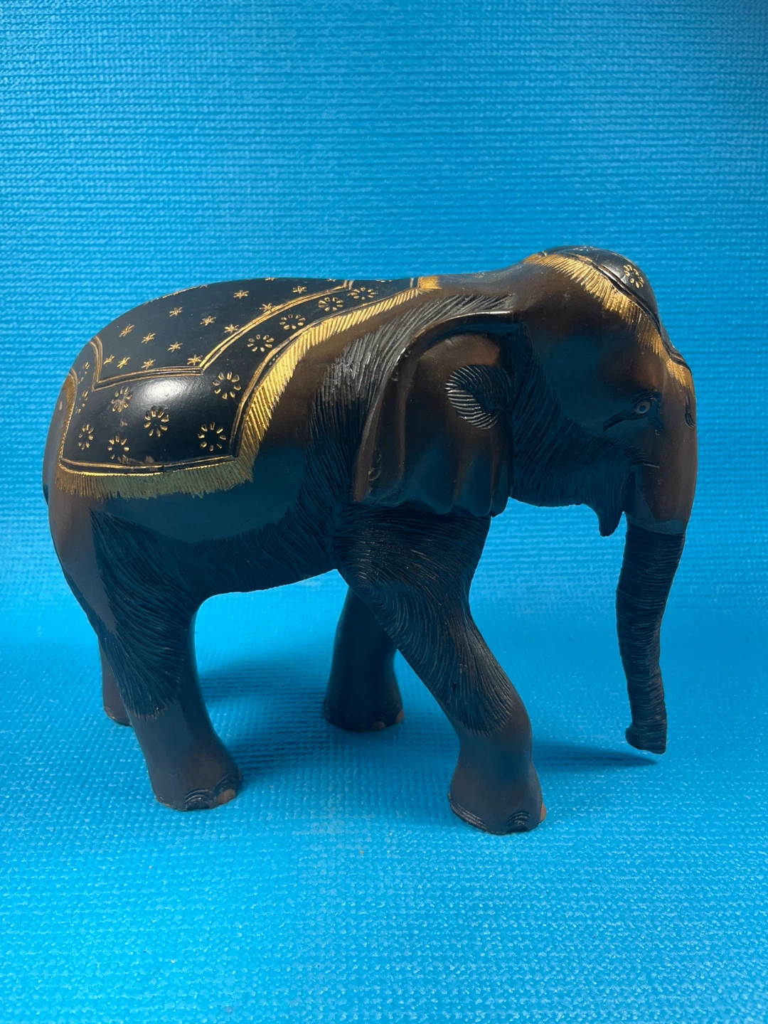 Hand-Carved Wooden Decor Set – Elephant, Buddha & Statue - photo 5