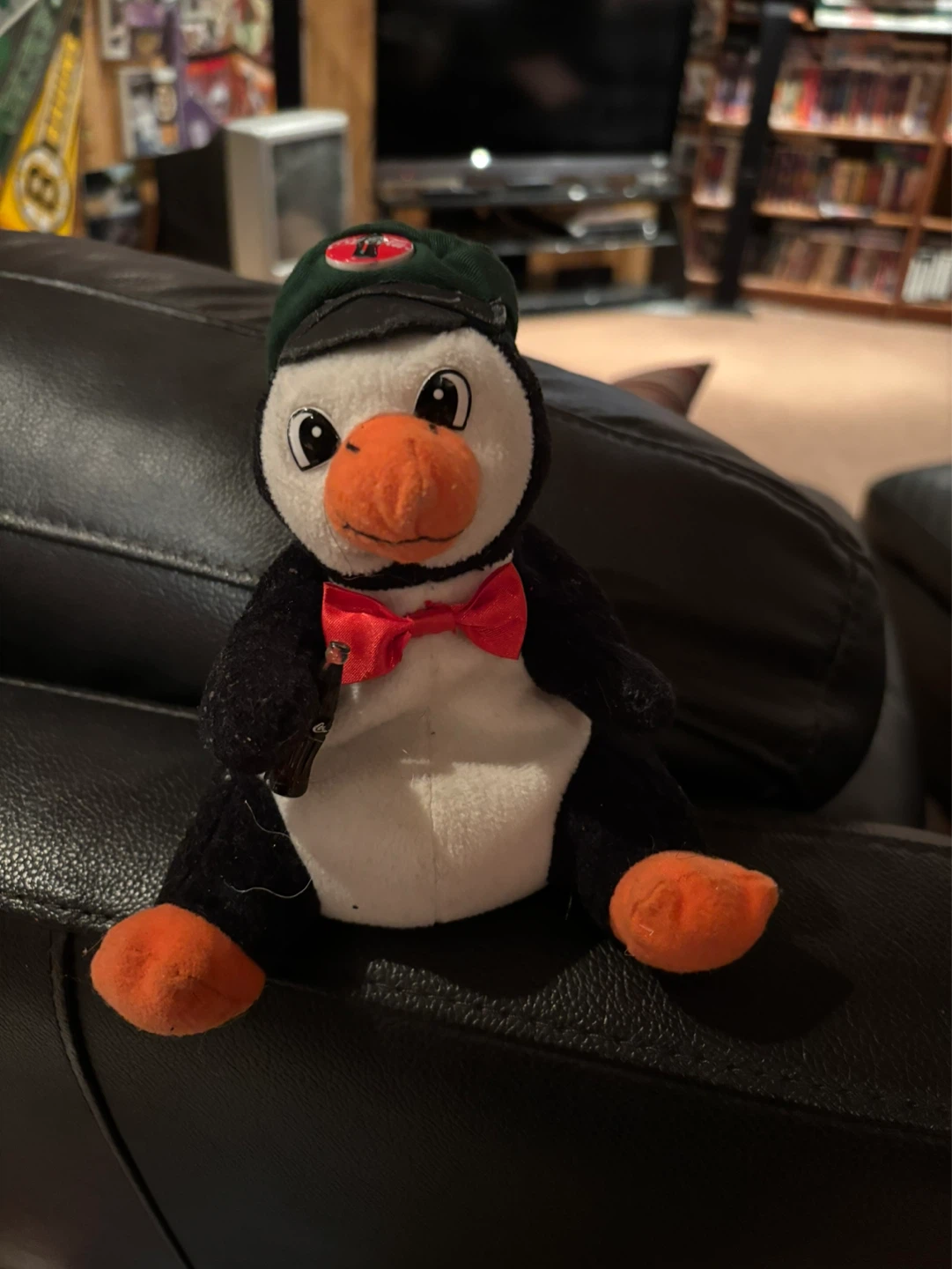 Coca Cola Penguin Plush Toy with Hat and Bow Tie