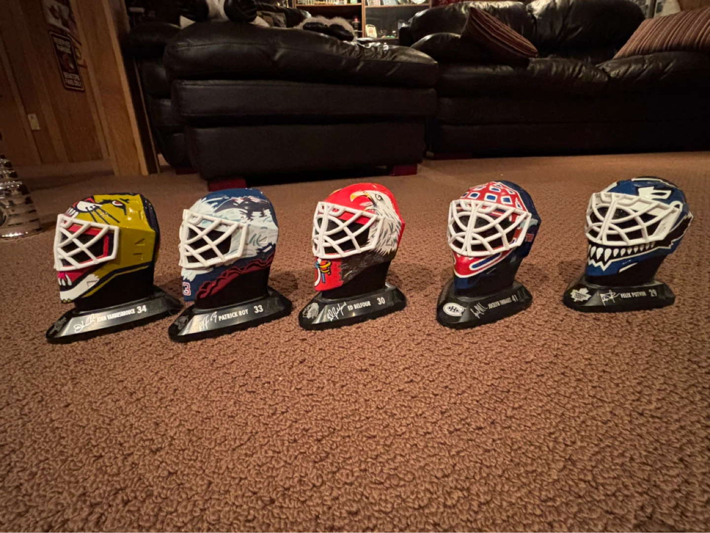Collection of 5 NHL Goalie Mask Miniatures - photo 2