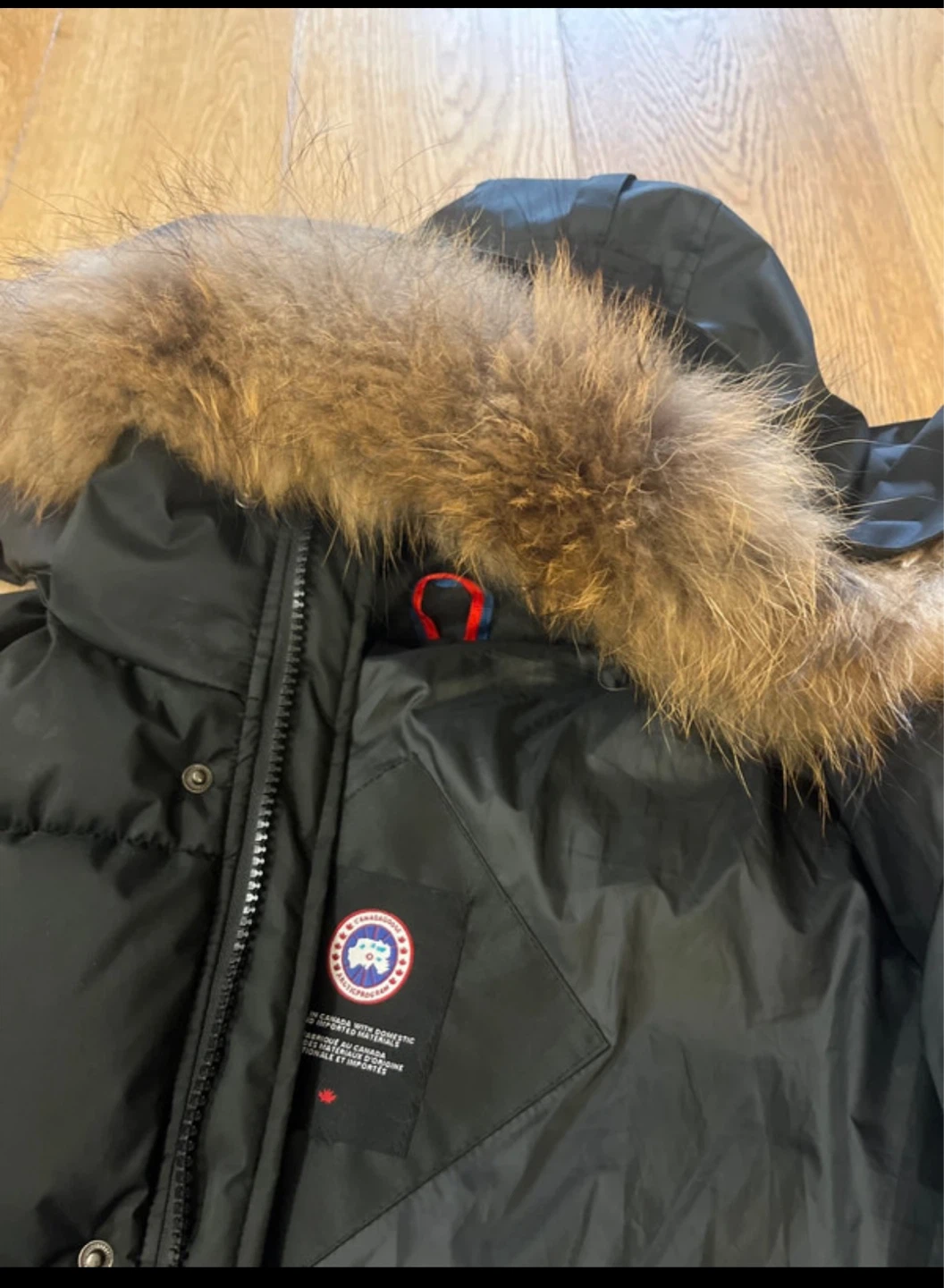 Canada Goose Black Puffer Jacket with Fur Hood - photo 5