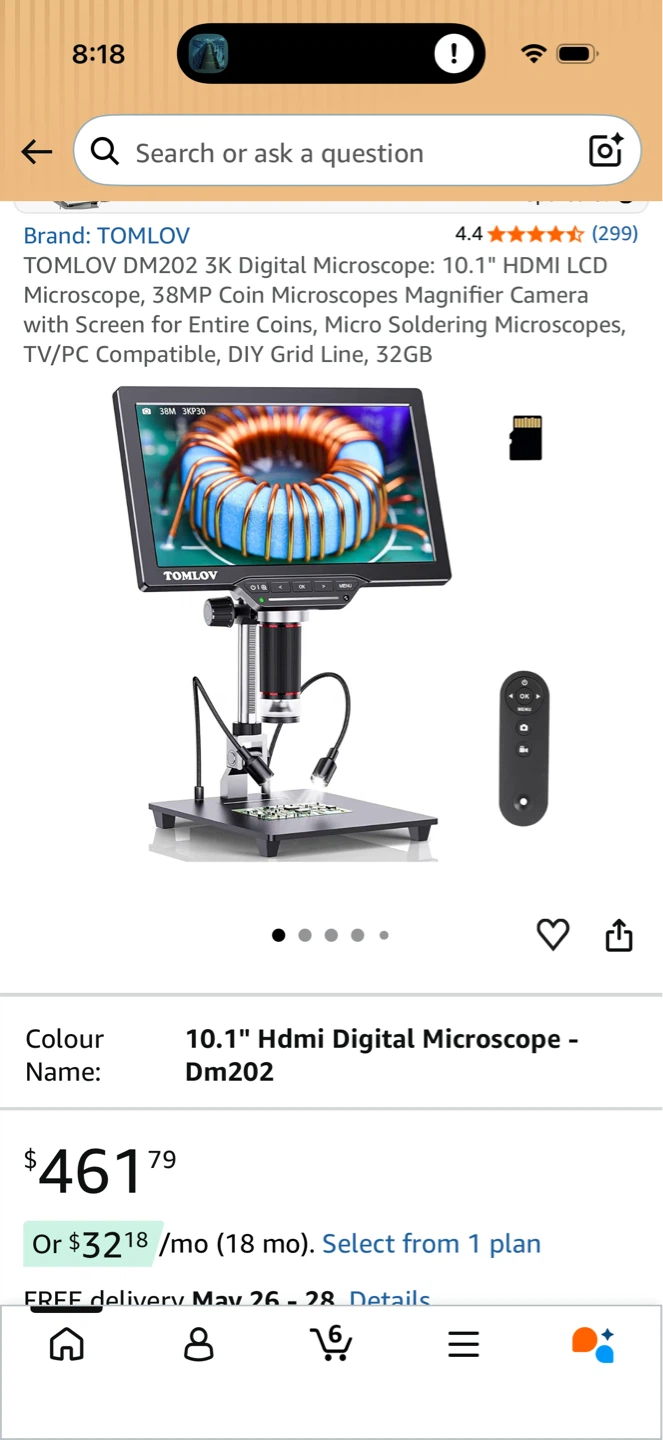 TOMLOV 10.1" Digital LCD Microscope DM202 - photo 5