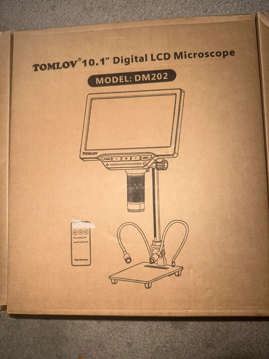 TOMLOV 10.1" Digital LCD Microscope DM202