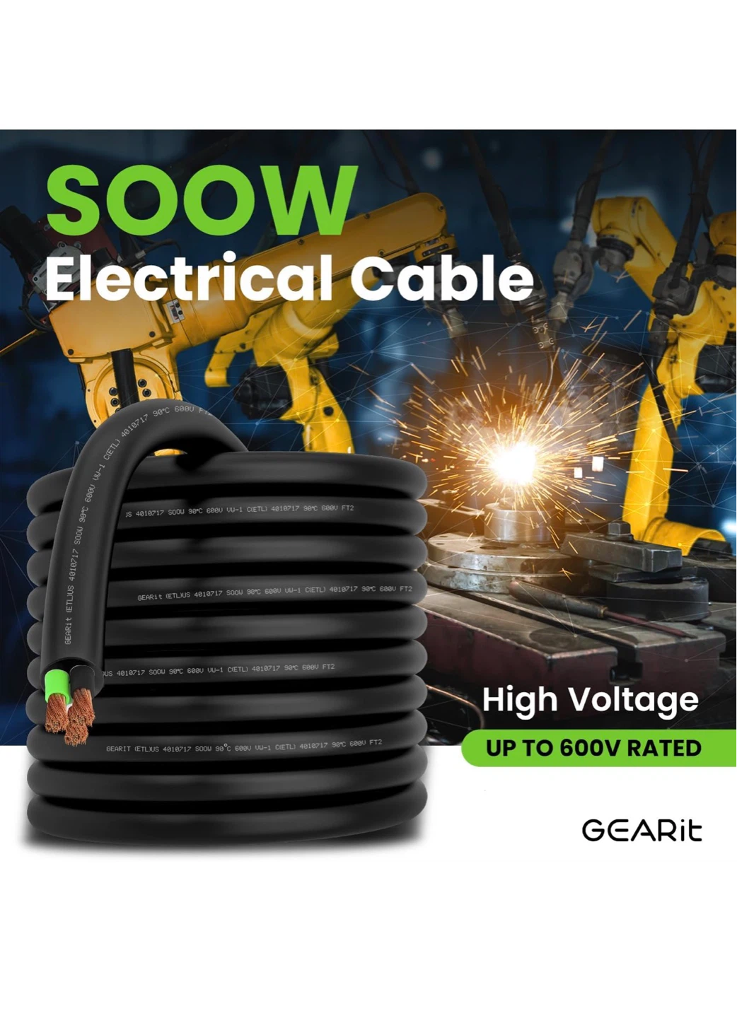 GEARit SOOW 16-3 AWG 100 FT Electrical Cable - photo 2