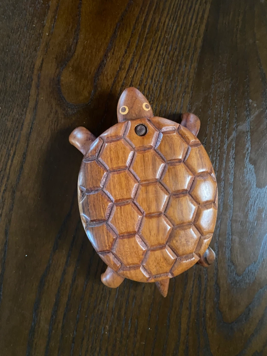 Wooden Turtle Trinket Box