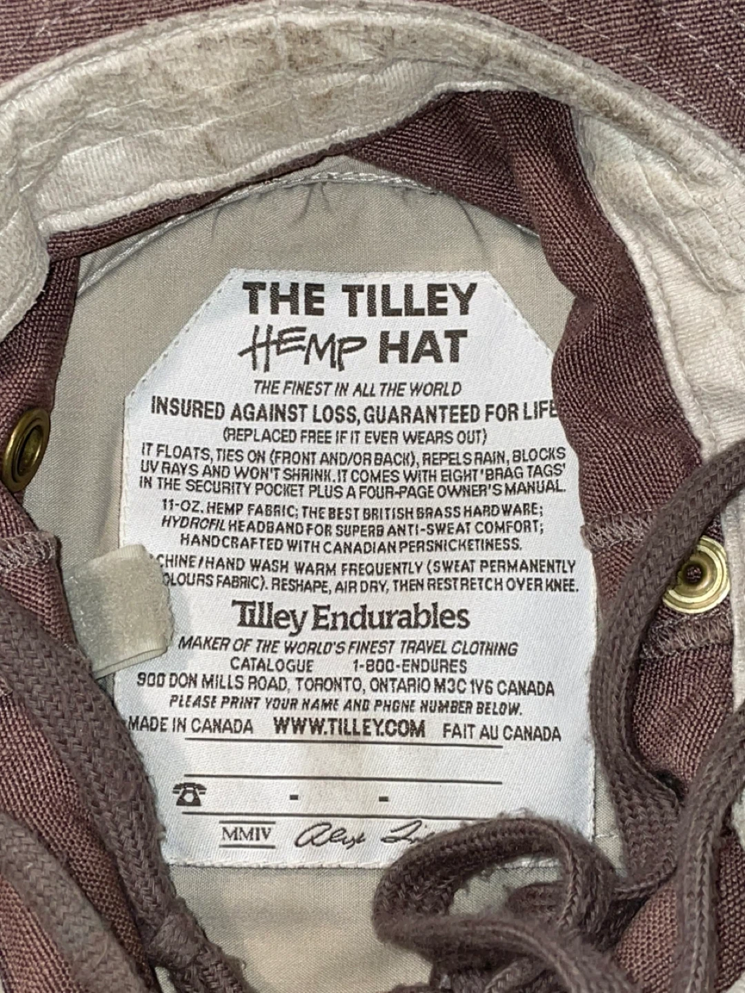 Tilley Hemp Hat 7 3/8 - photo 4
