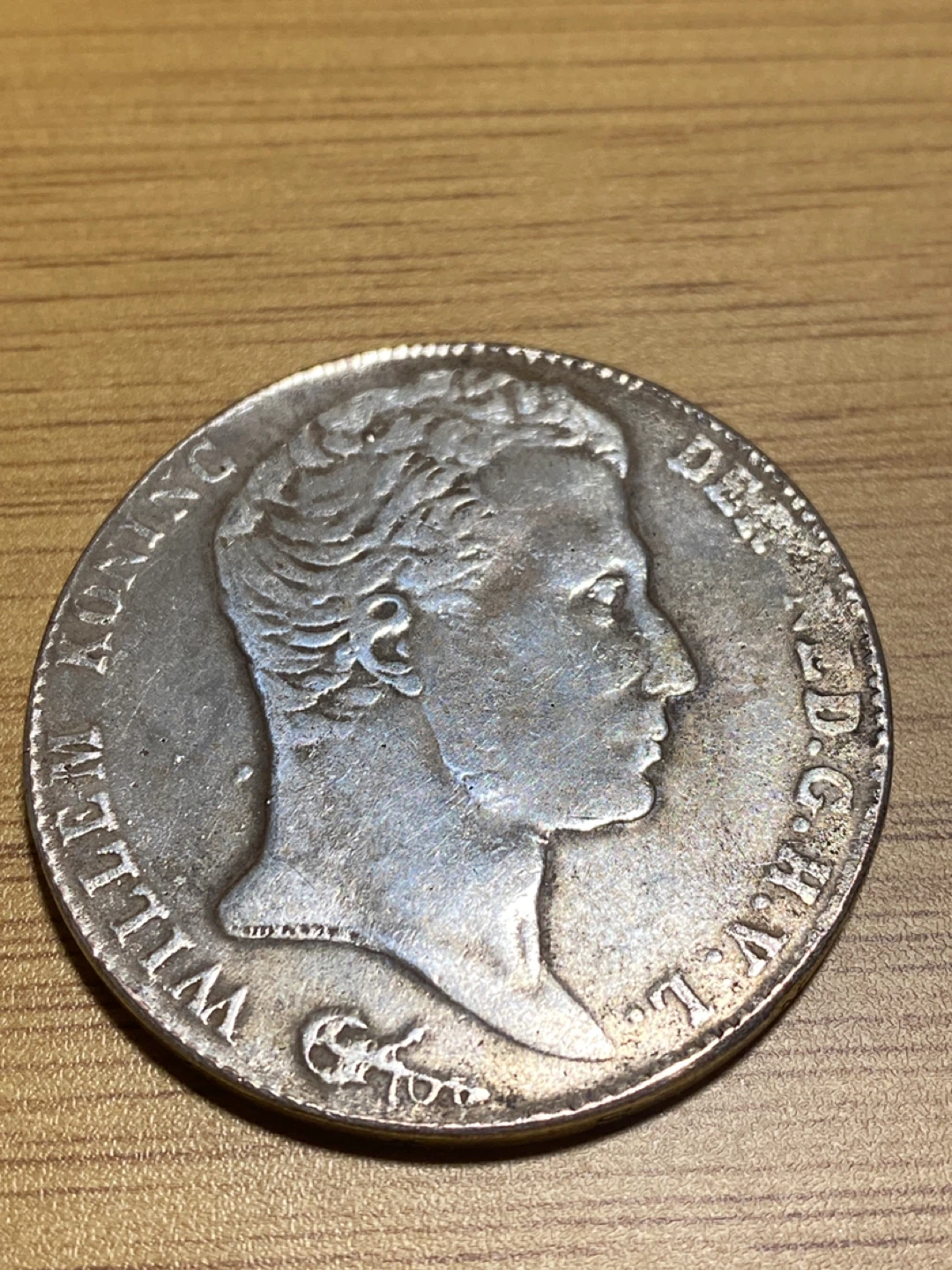 1824 Netherlands 3 Guilder Coin - photo 4