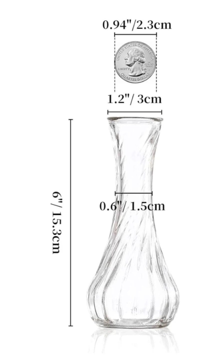 New Glass Bud Vase Set of 12 - Hewory - photo 3