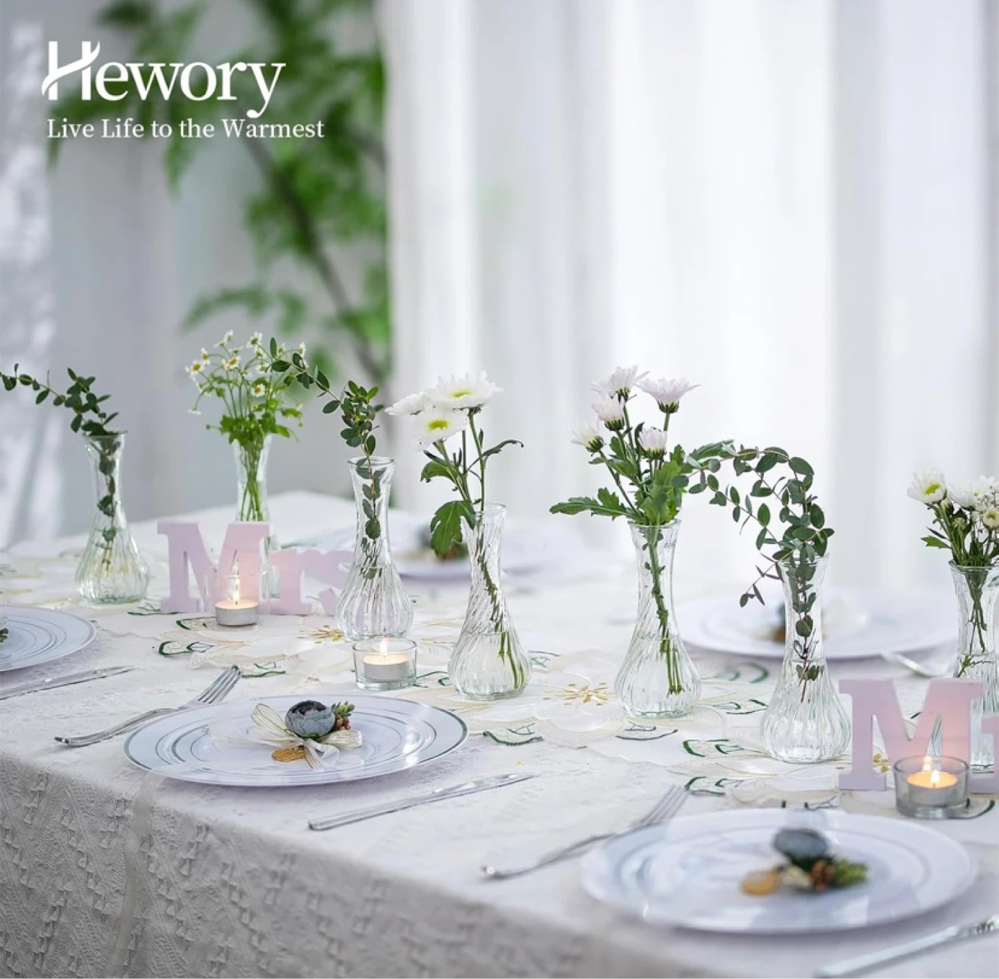 New Glass Bud Vase Set of 12 - Hewory - photo 2