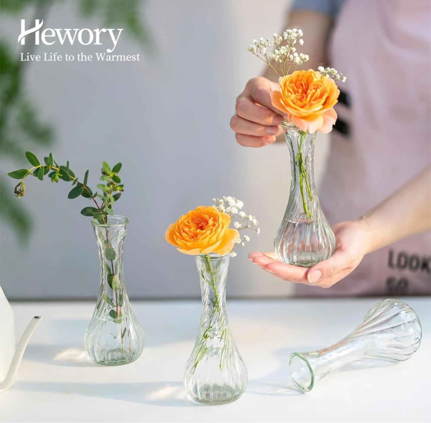New Glass Bud Vase Set of 12 - Hewory - photo 4