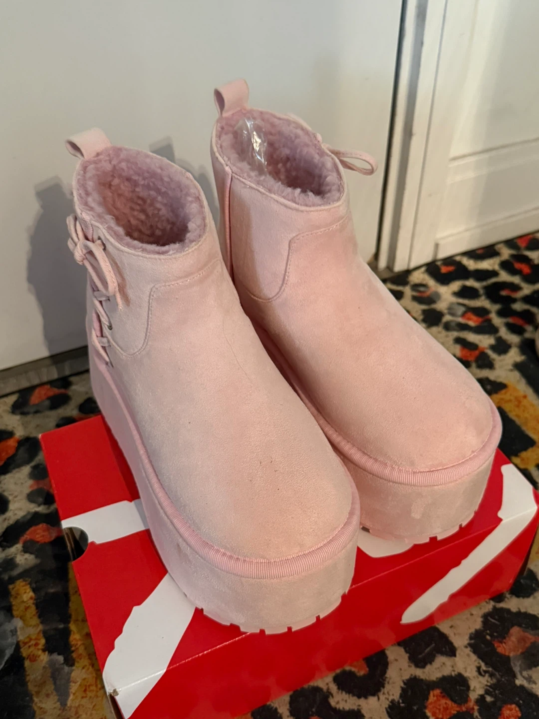 Pink Platform Boots