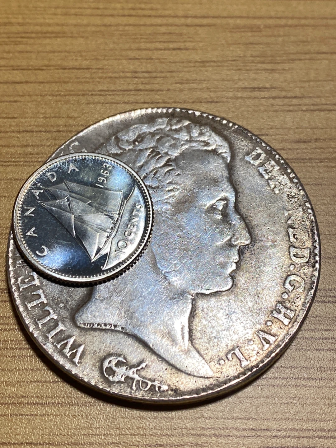 1824 Netherlands 3 Guilder Coin - photo 5