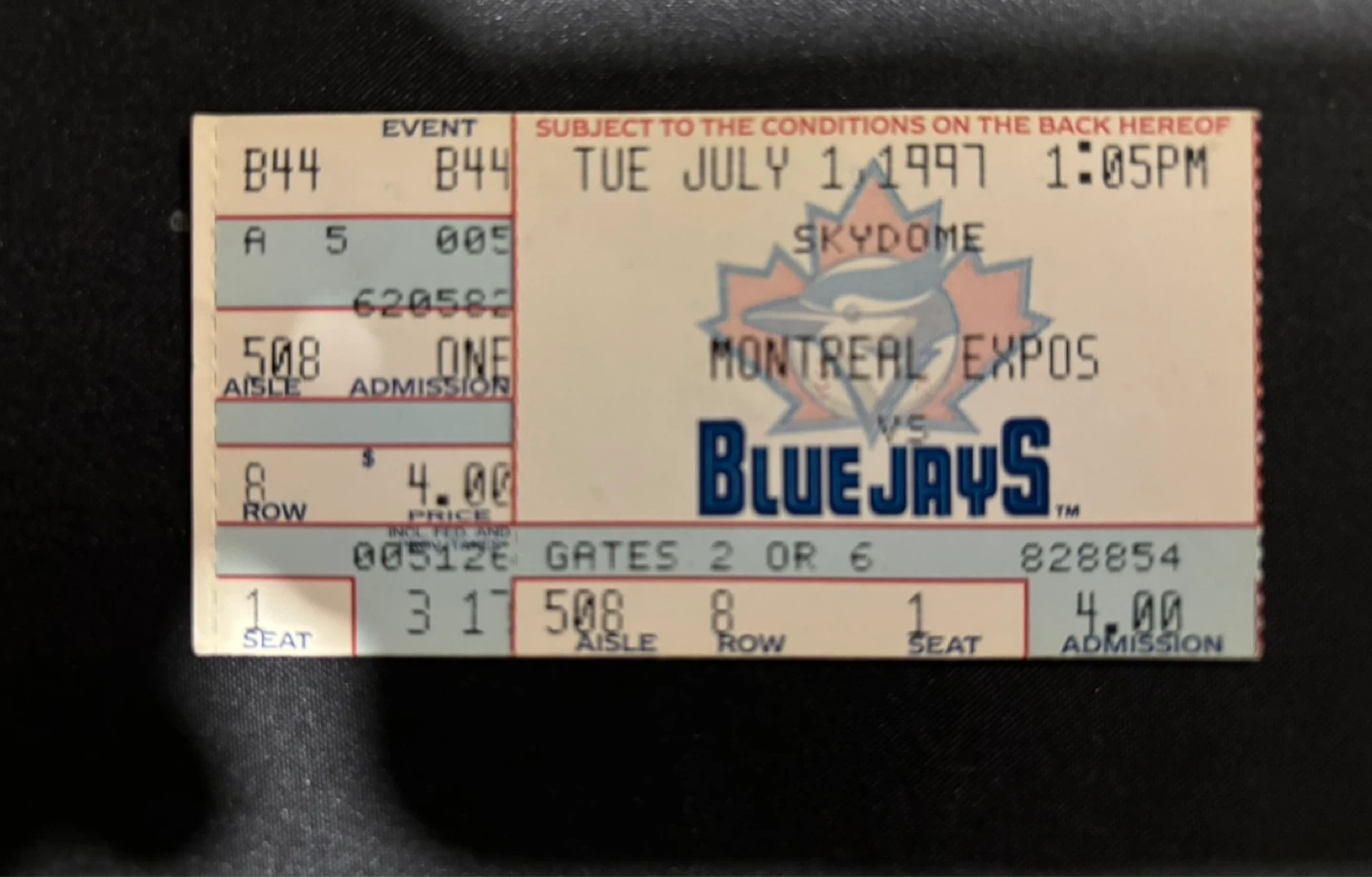 Toronto Raptors vs Chicago Bulls Ticket - Dec 8, 1996 - photo 2
