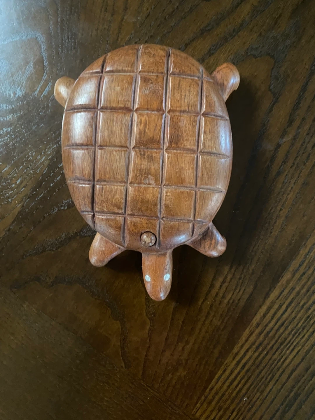 Wooden Turtle Trinket Box