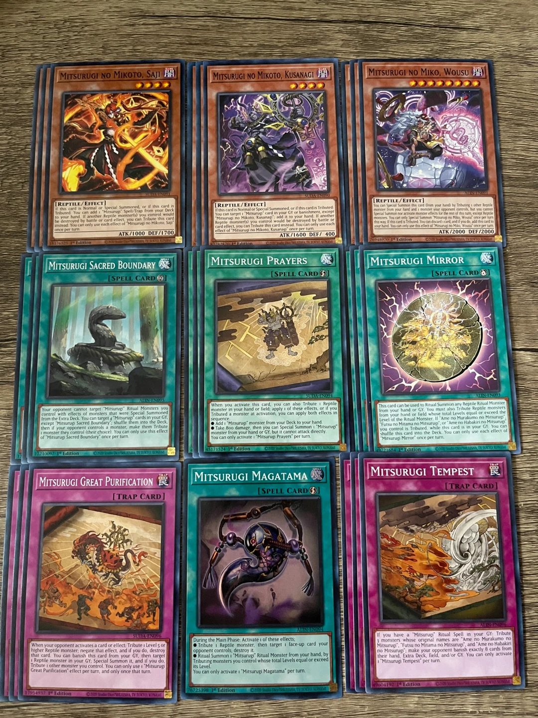 Yugioh - Drytron, Mitsurugi, Predicition Princess Cards - photo 2