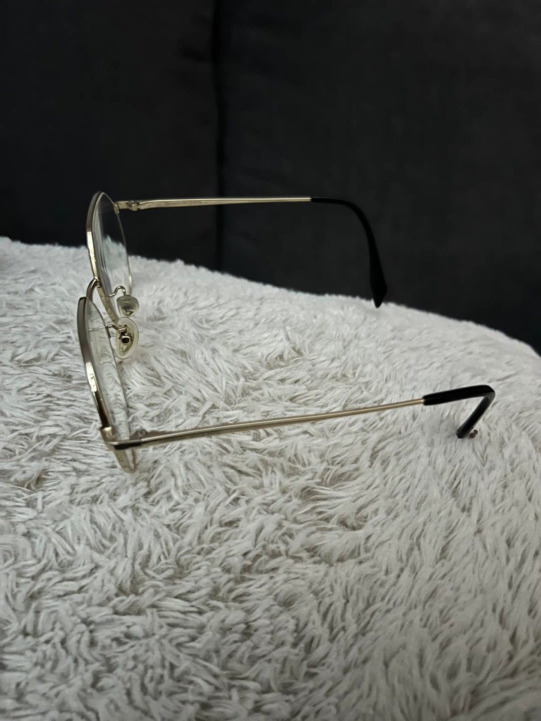 Alexander McQueen Gold Octagonal Frame Glasses - photo 3