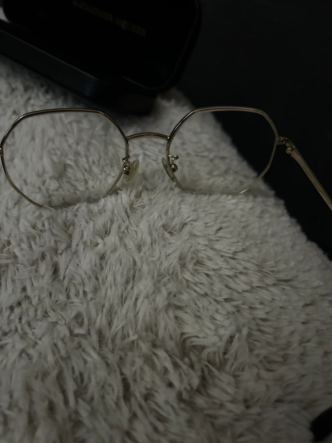 Alexander McQueen Gold Octagonal Frame Glasses - photo 2