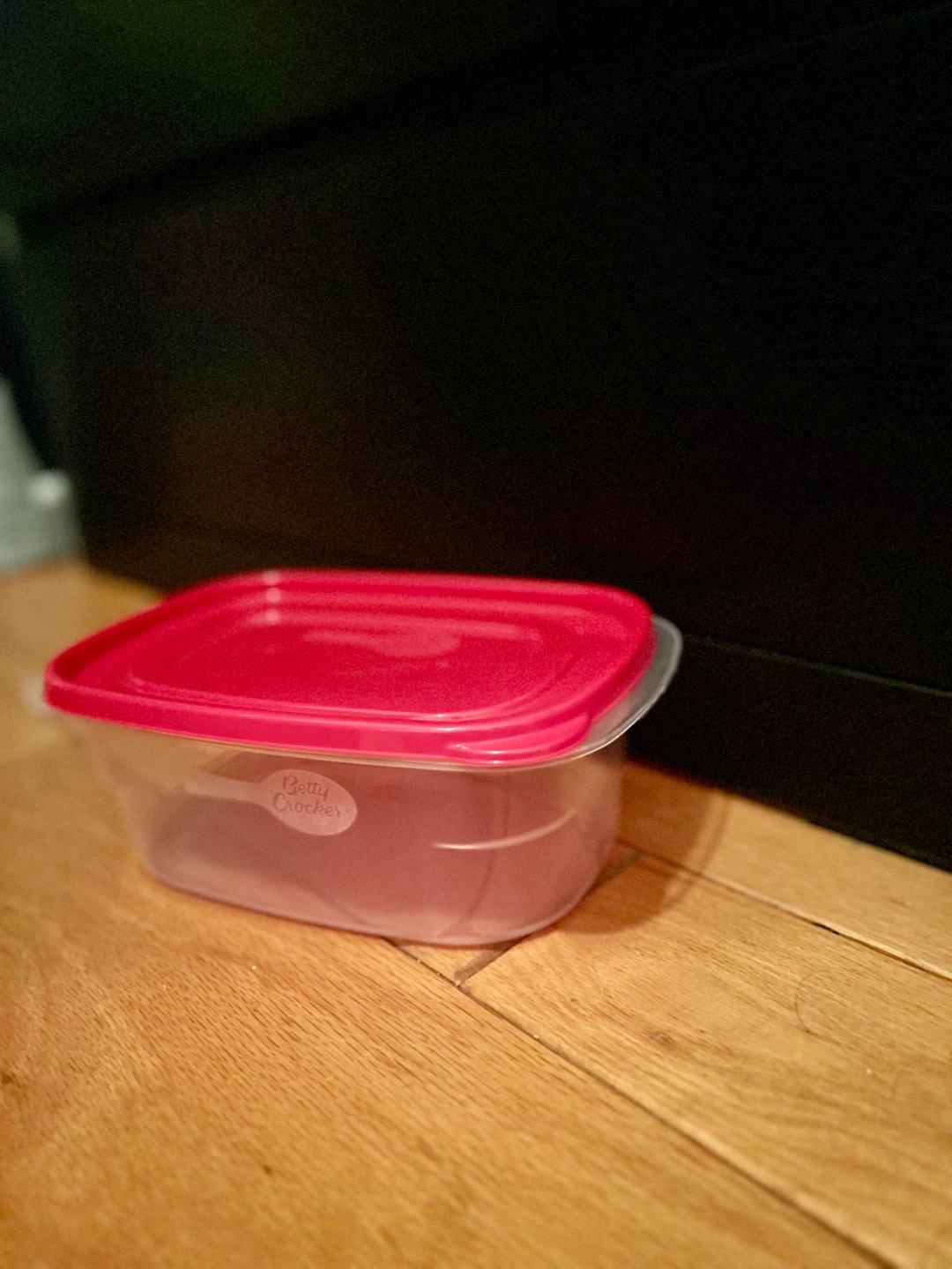 Betty Crocker Food Storage Container with Red Lid