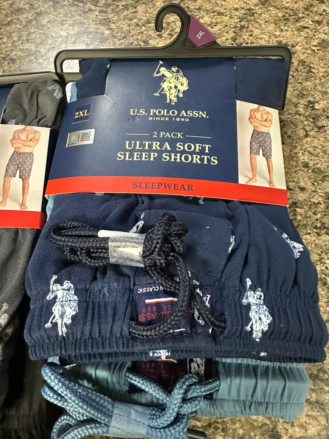 2 Pack U.S. Polo Assn. Ultra Soft Sleep Shorts