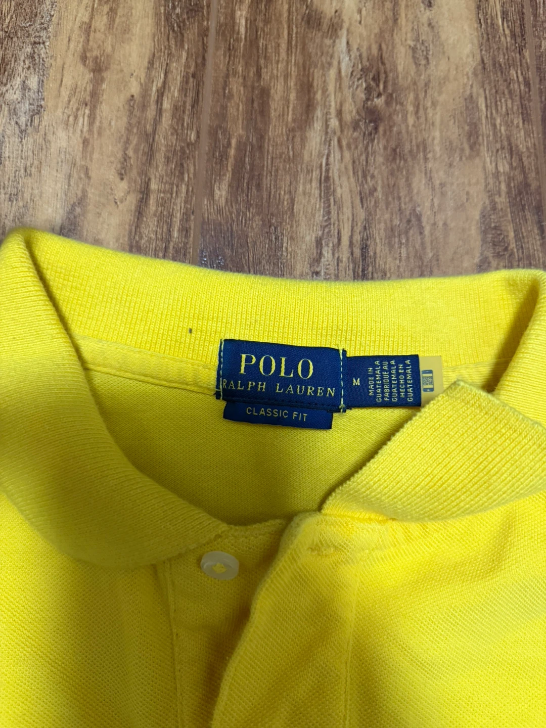 Ralph Lauren Polo Shirt Yellow Classic Fit Size M - photo 2