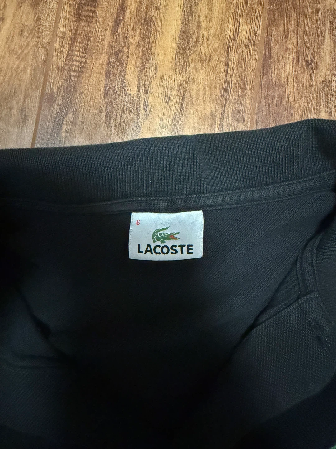 Lacoste Black Polo Shirt - Size 6 - photo 3