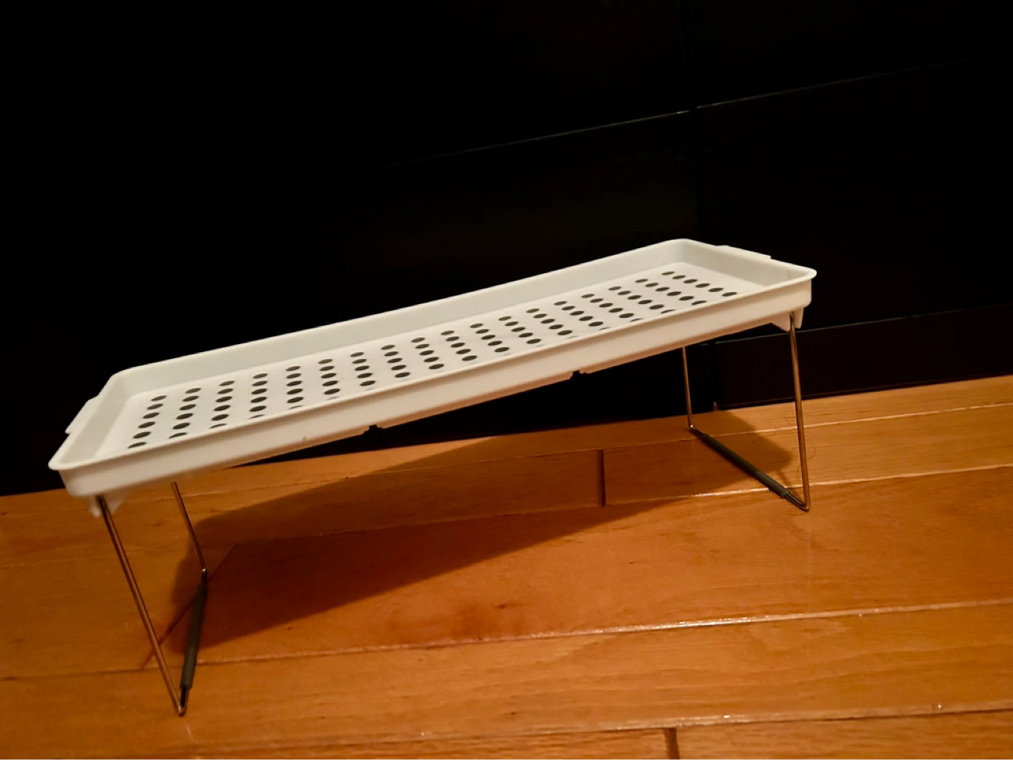 White Stackable Shelf Organizer - photo 2