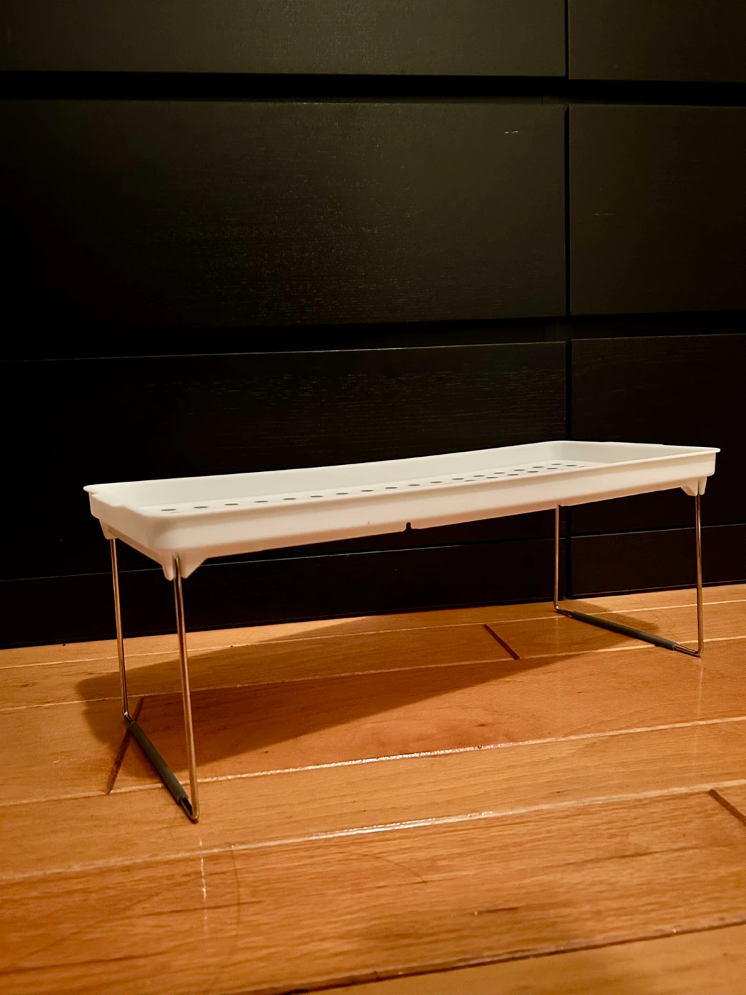White Stackable Shelf Organizer