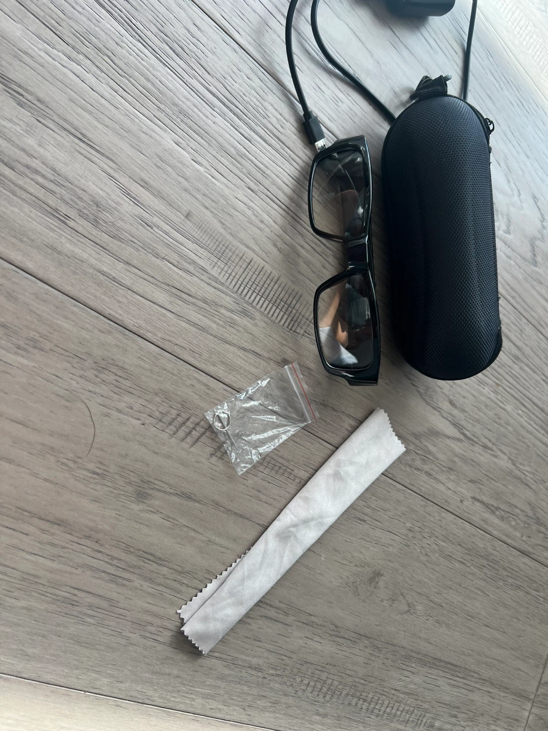 Black Smart Glasses with Charging Case (Recording) - photo 3