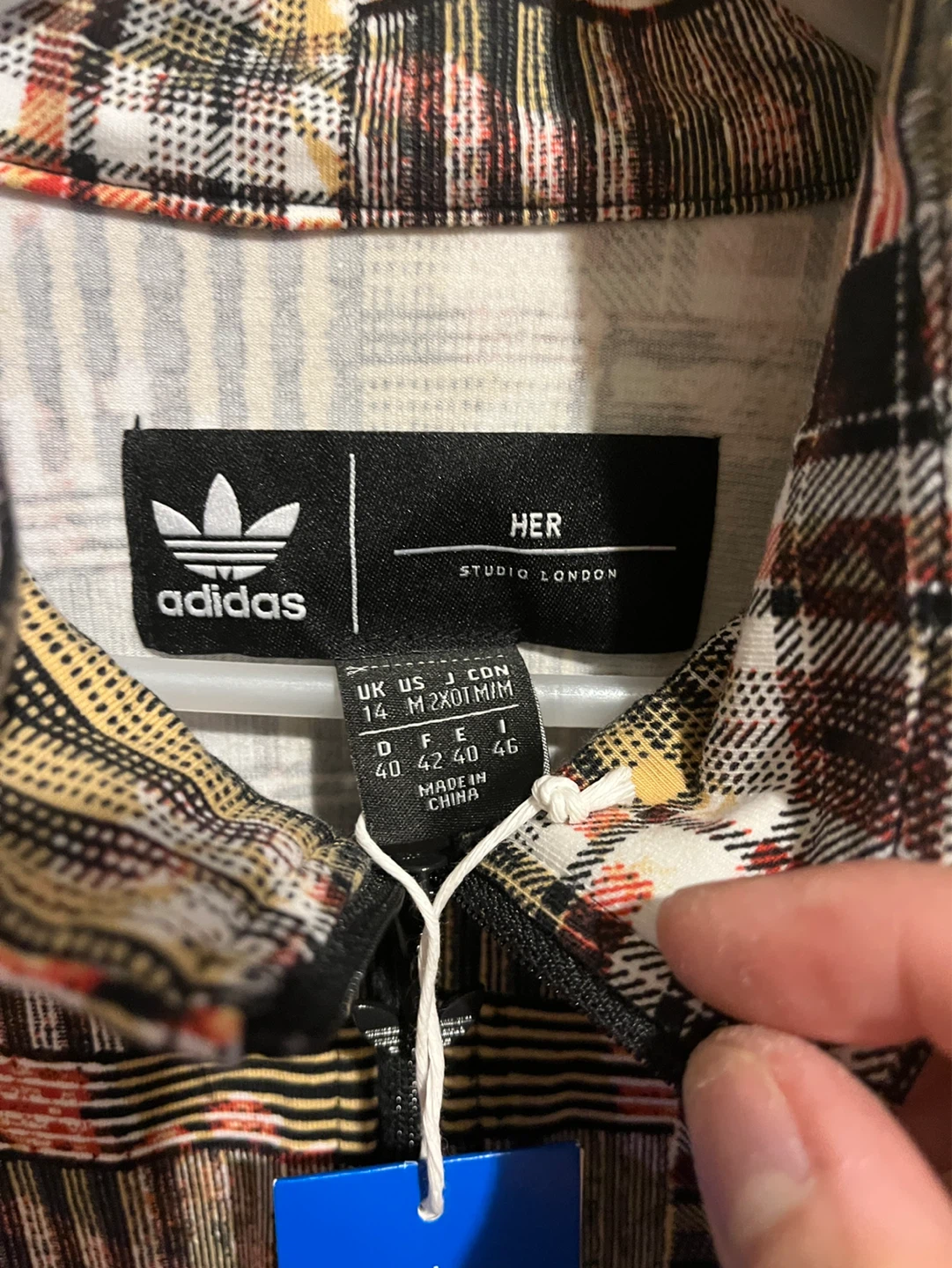 Adidas HER Studio London Plaid Track Jacket - photo 2