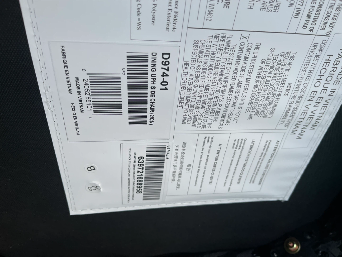 4 piece Dining Chairs NEW - photo 5