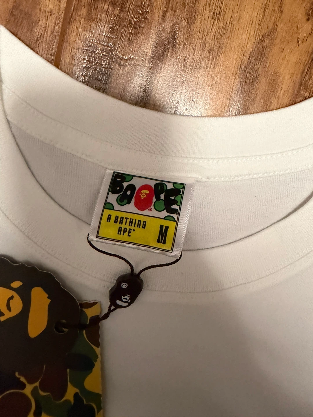 BAPE A Bathing Ape White ABC Camo Ape Head T-Shirt Medium - photo 4
