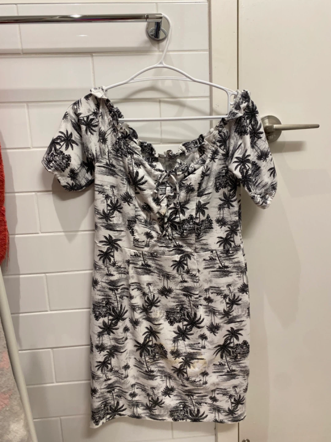 Ardene Off-the-Shoulder Palm Tree Dress - Size M - photo 2