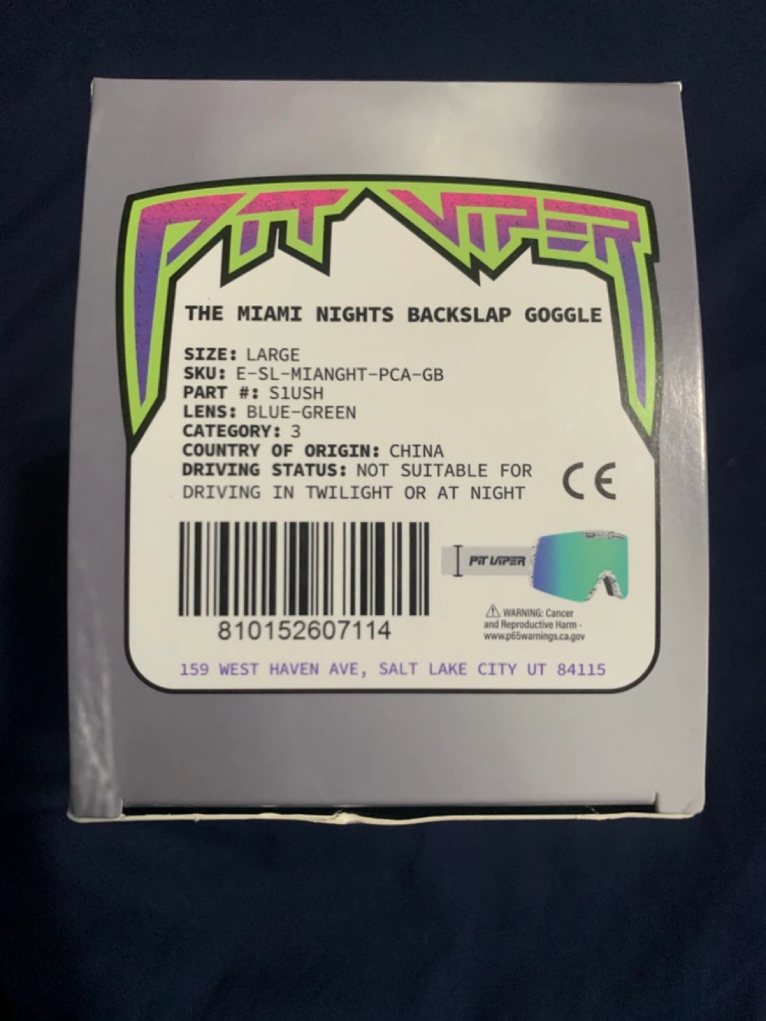 Pit Viper The Miami Nights Backslap Google Lens Blue Green - photo 2