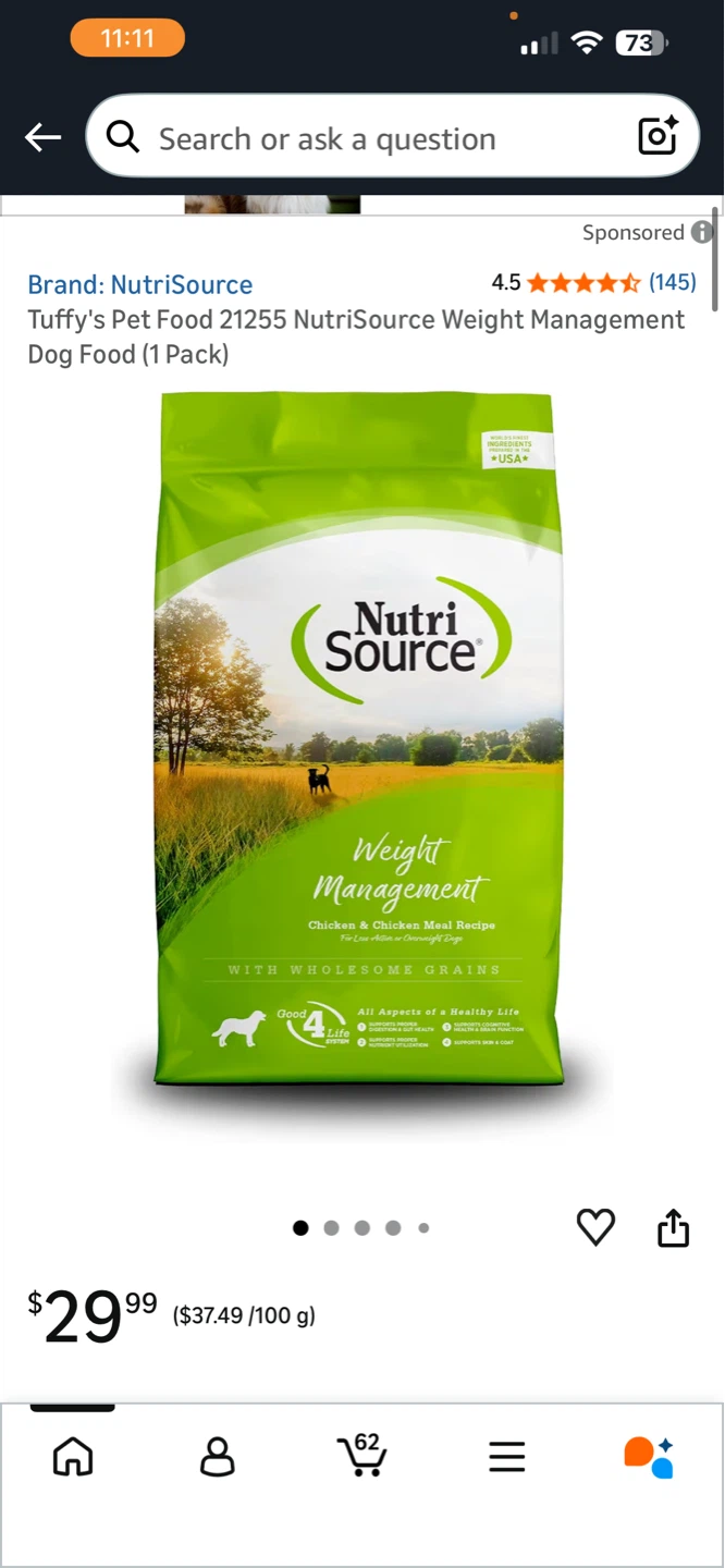 Nutri Source Weight Management Grain Free Dog Food - photo 2