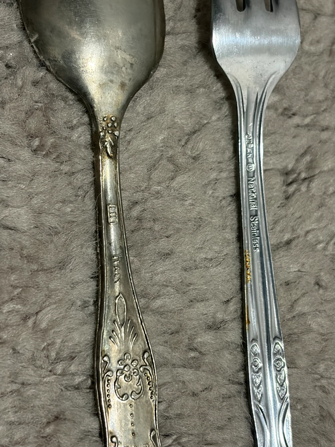 Set of Antique Ornate Silverware Spoons - photo 5