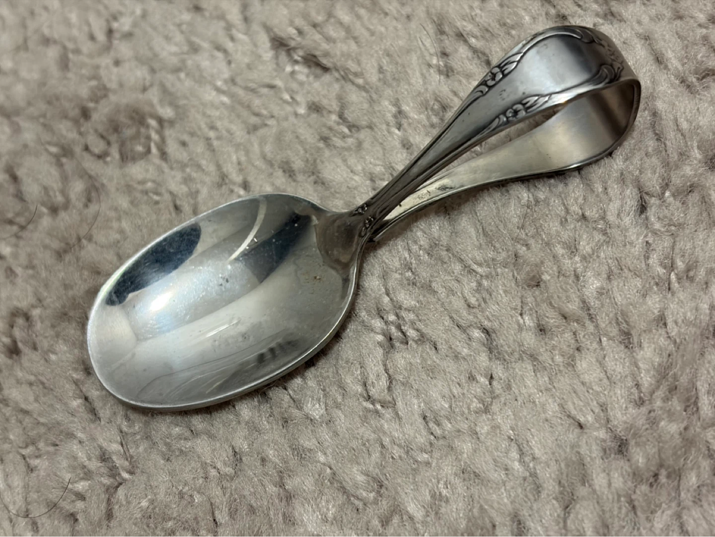 Set of Antique Ornate Silverware Spoons - photo 3
