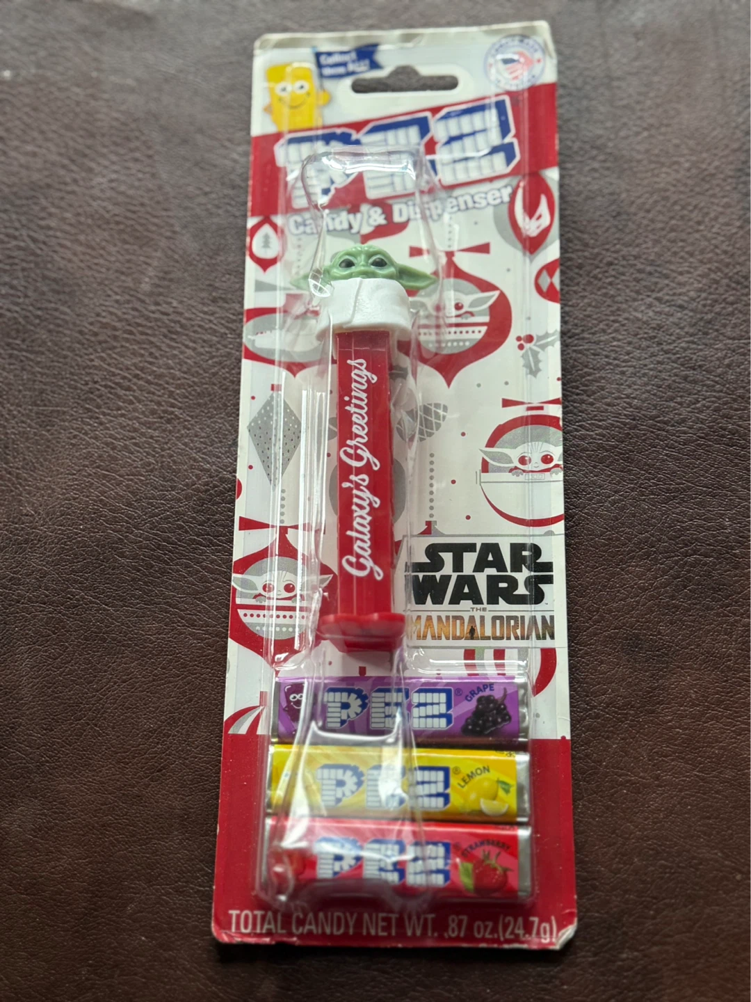PEZ Star Wars The Mandalorian Candy Dispenser with 3 Candies