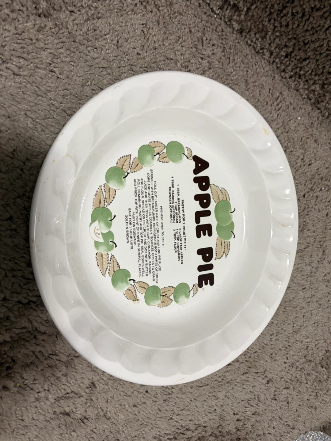 Apple Pie Baking Dish