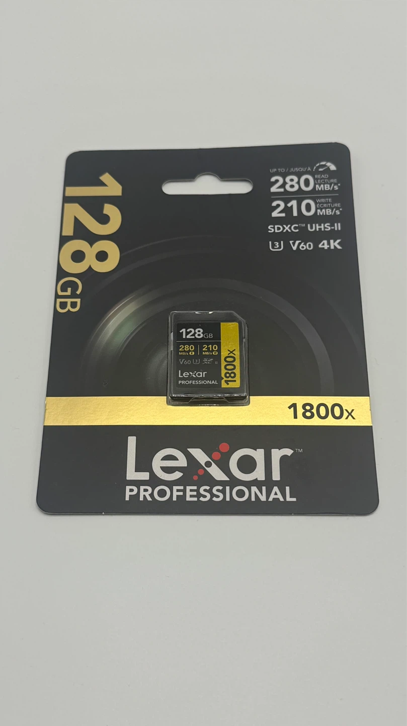 Lexar 128GB Professional 1800x UHS-II SDXC Memory Card