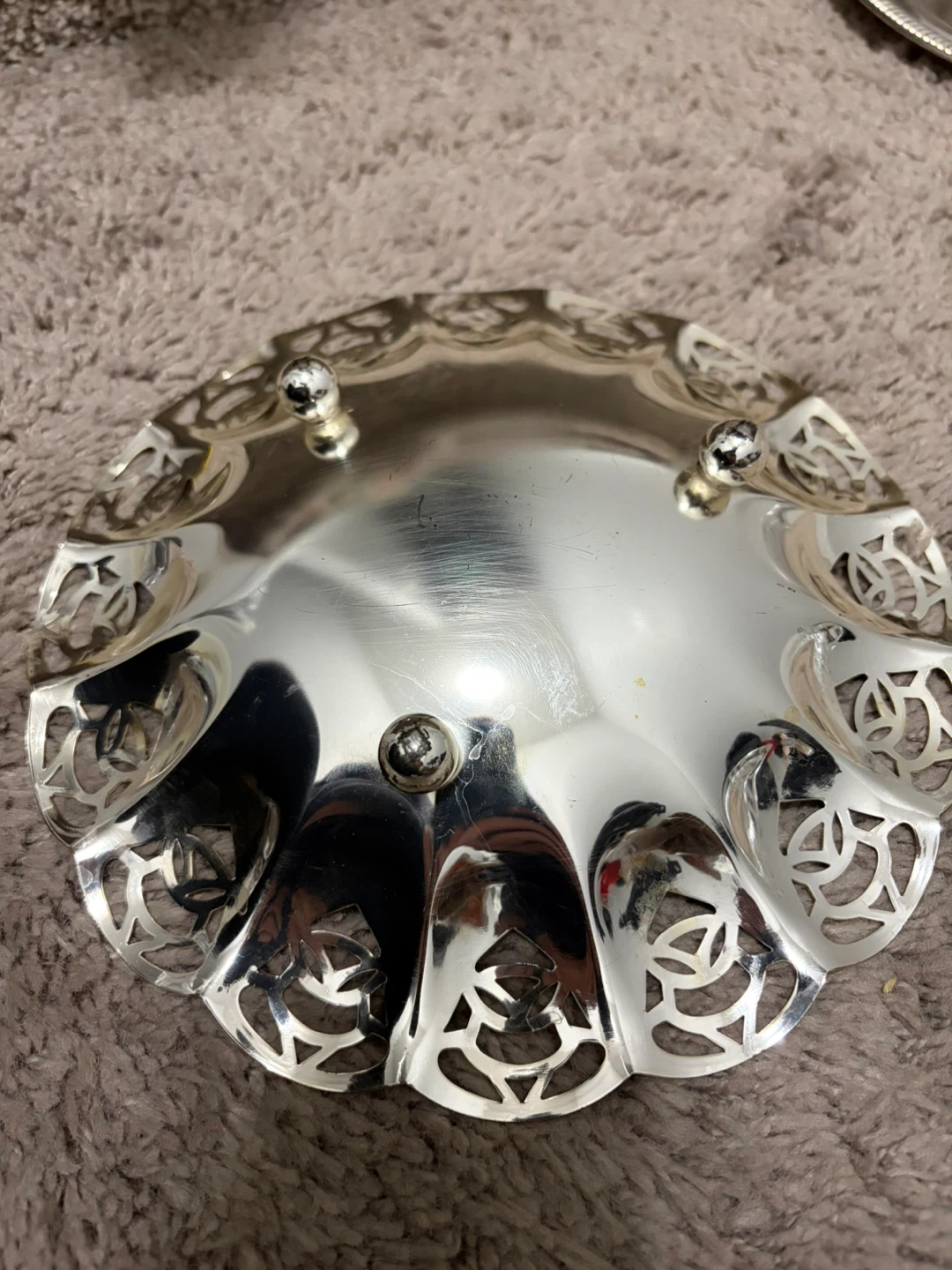 Reichart W. Germany EP Brass Decorative Bowl - photo 2