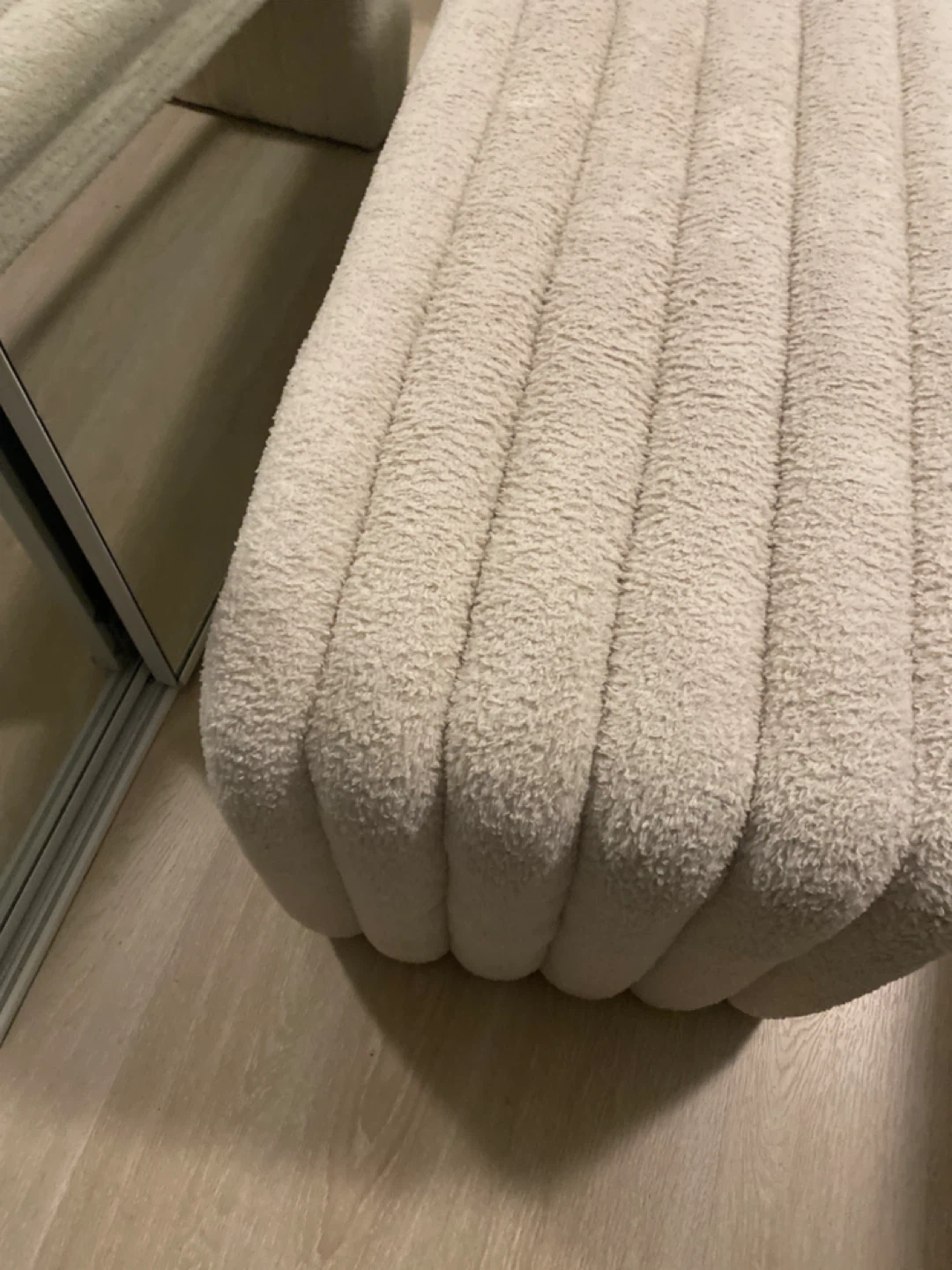 Cream Padded Ottoman Bench - photo 3