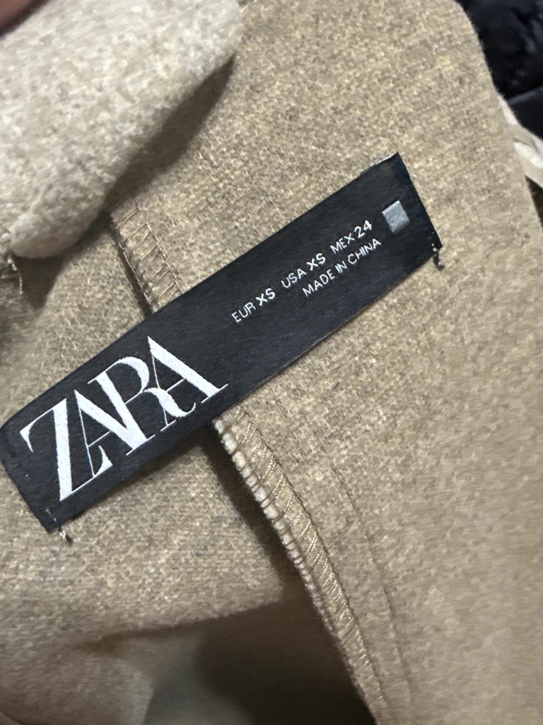 Zara Sleeveless Blazer Vest Tan XS - photo 2