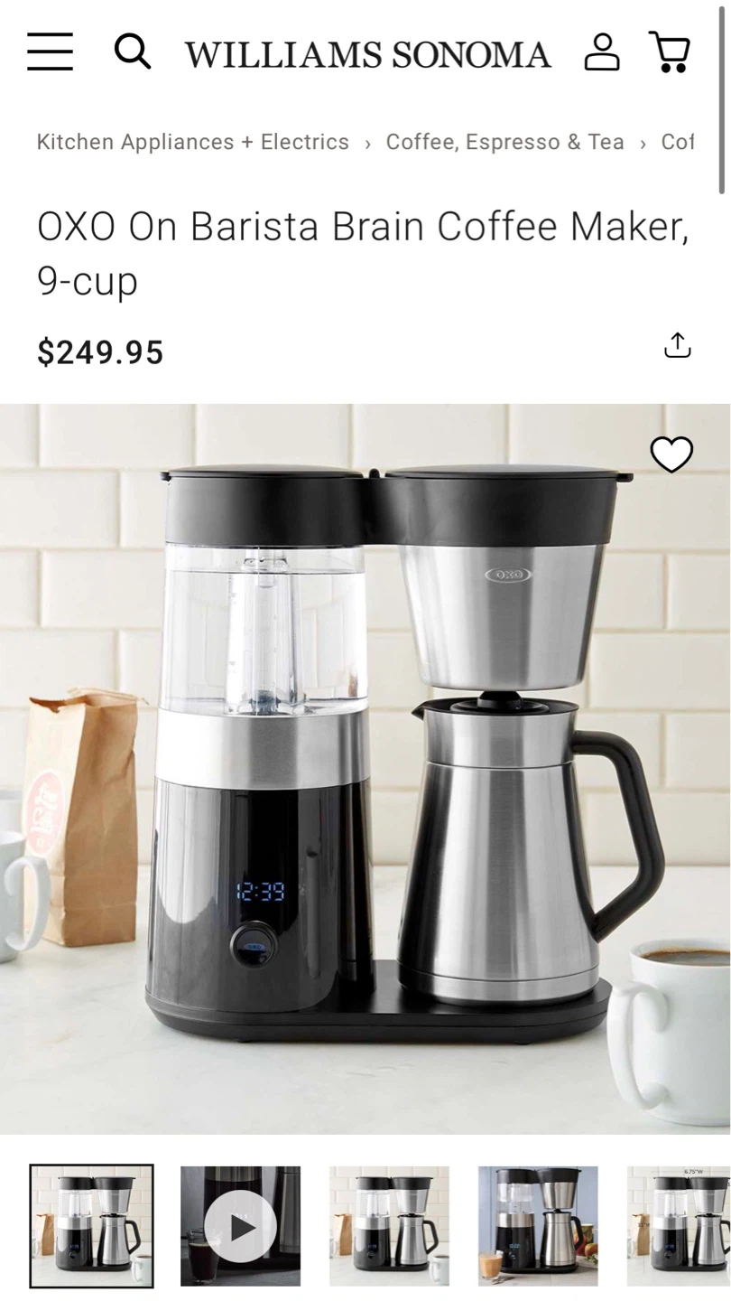 OXO On Barista Brain Coffee Maker, 9-cup - photo 3