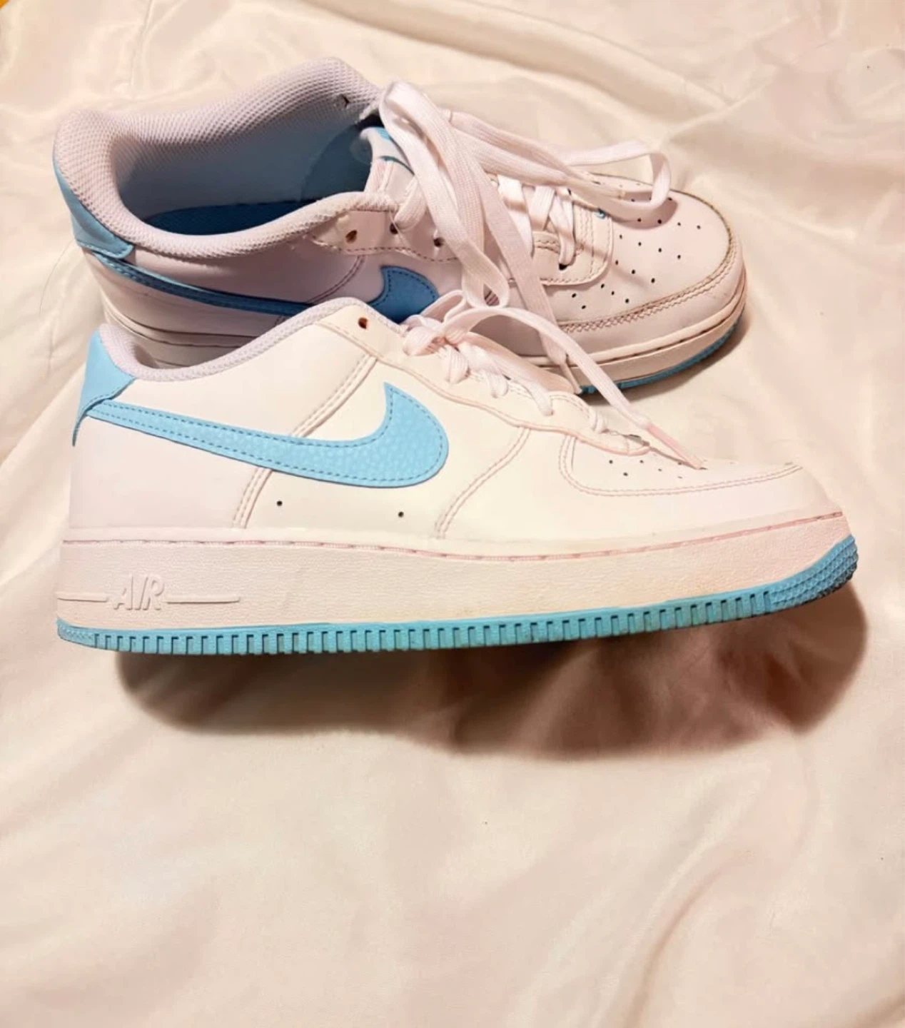 Nike Air Force 1 Sneakers White/Baby Blue