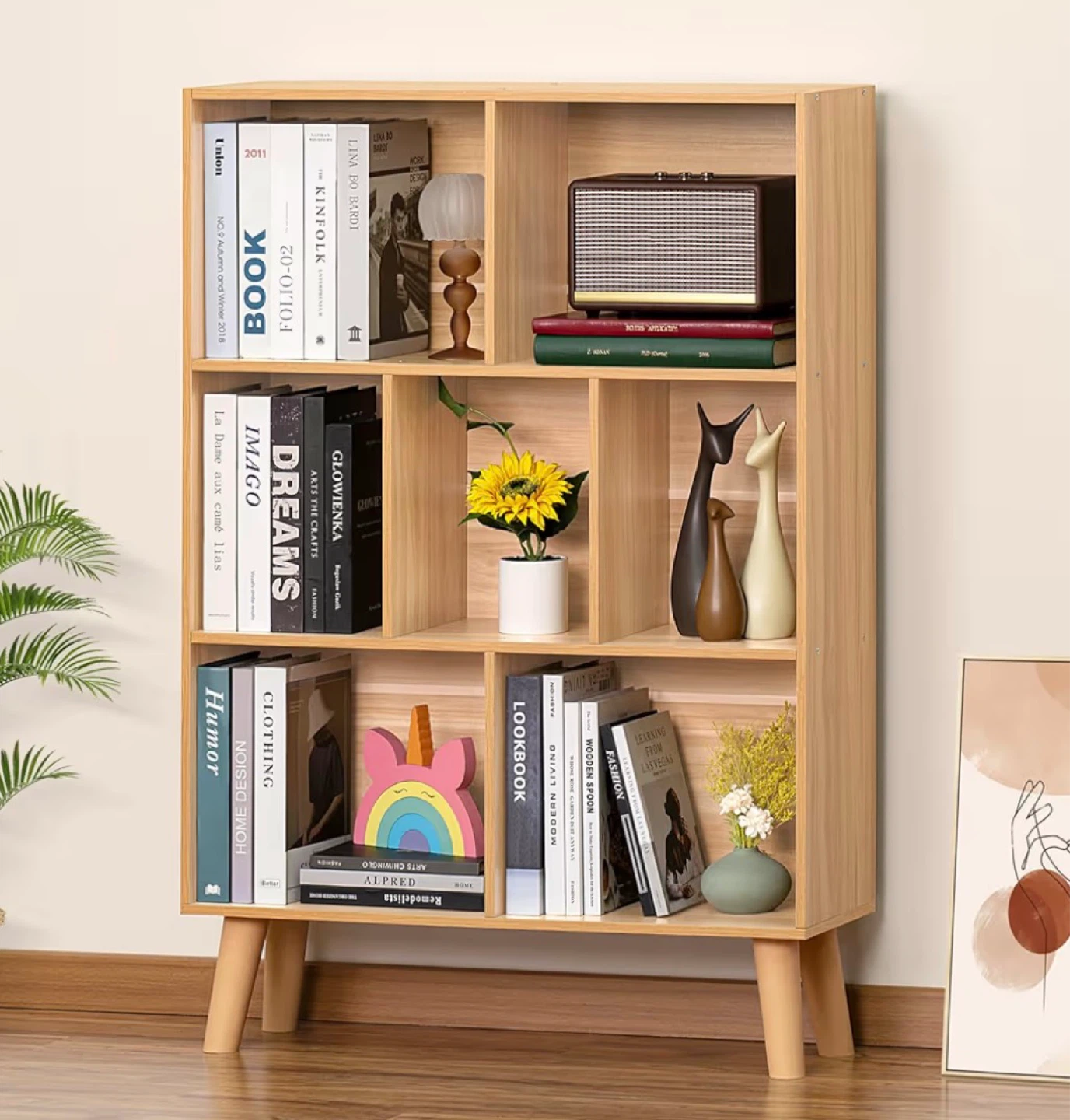 Wooden Bookshelf