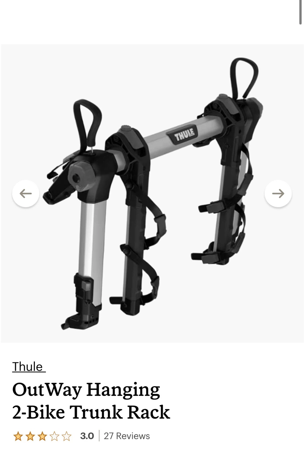 Thule Bike Rack - photo 3