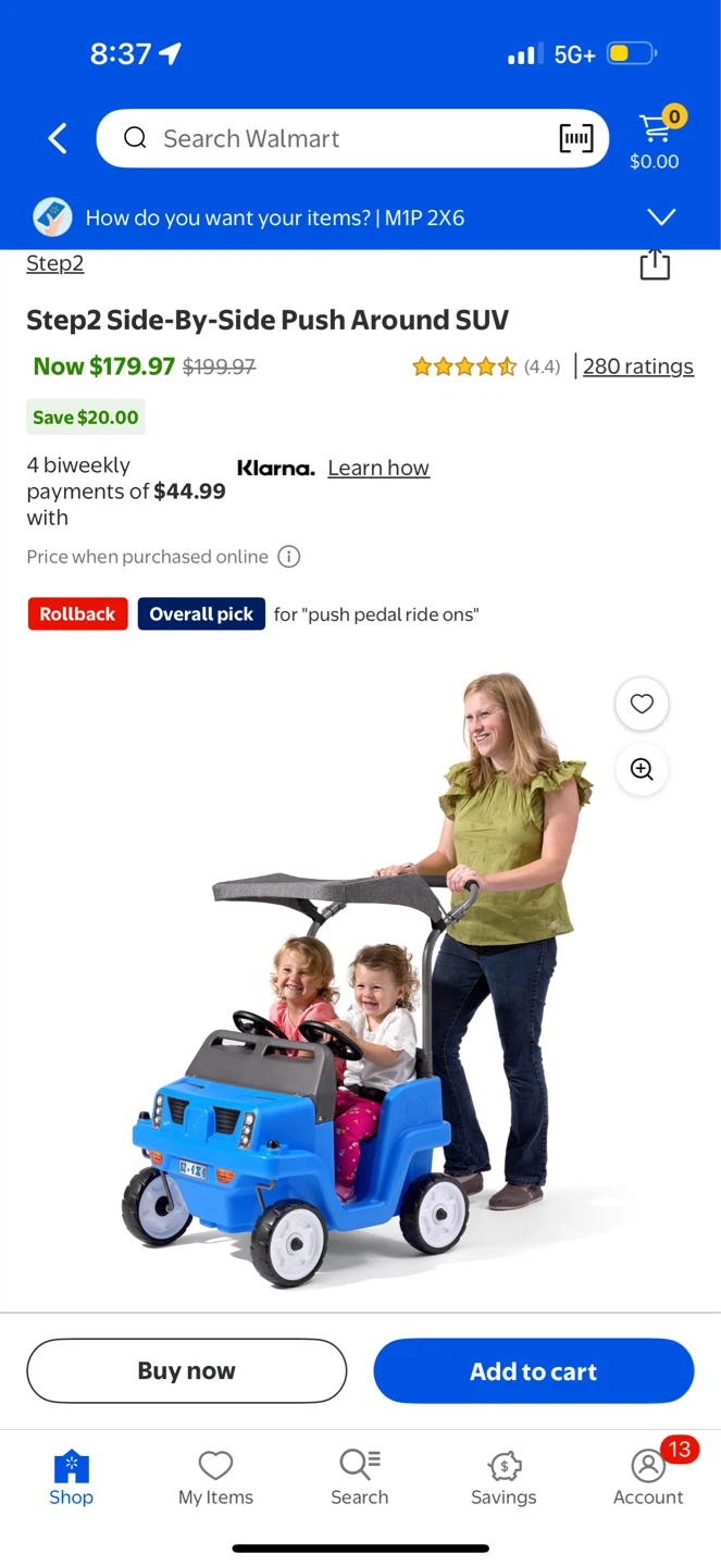 Step2 Side-By-Side Push Around SUV